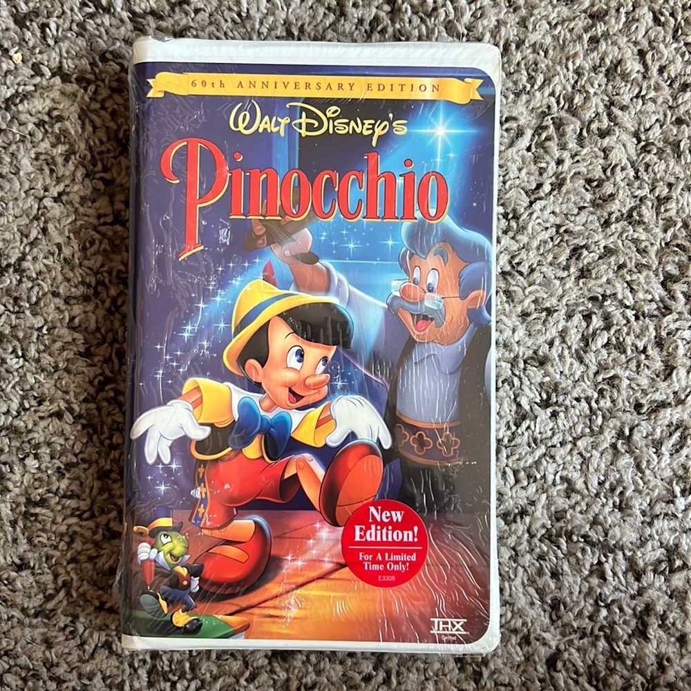 Disney | NIB Pinocchio VHS 60th Anniversary Edition